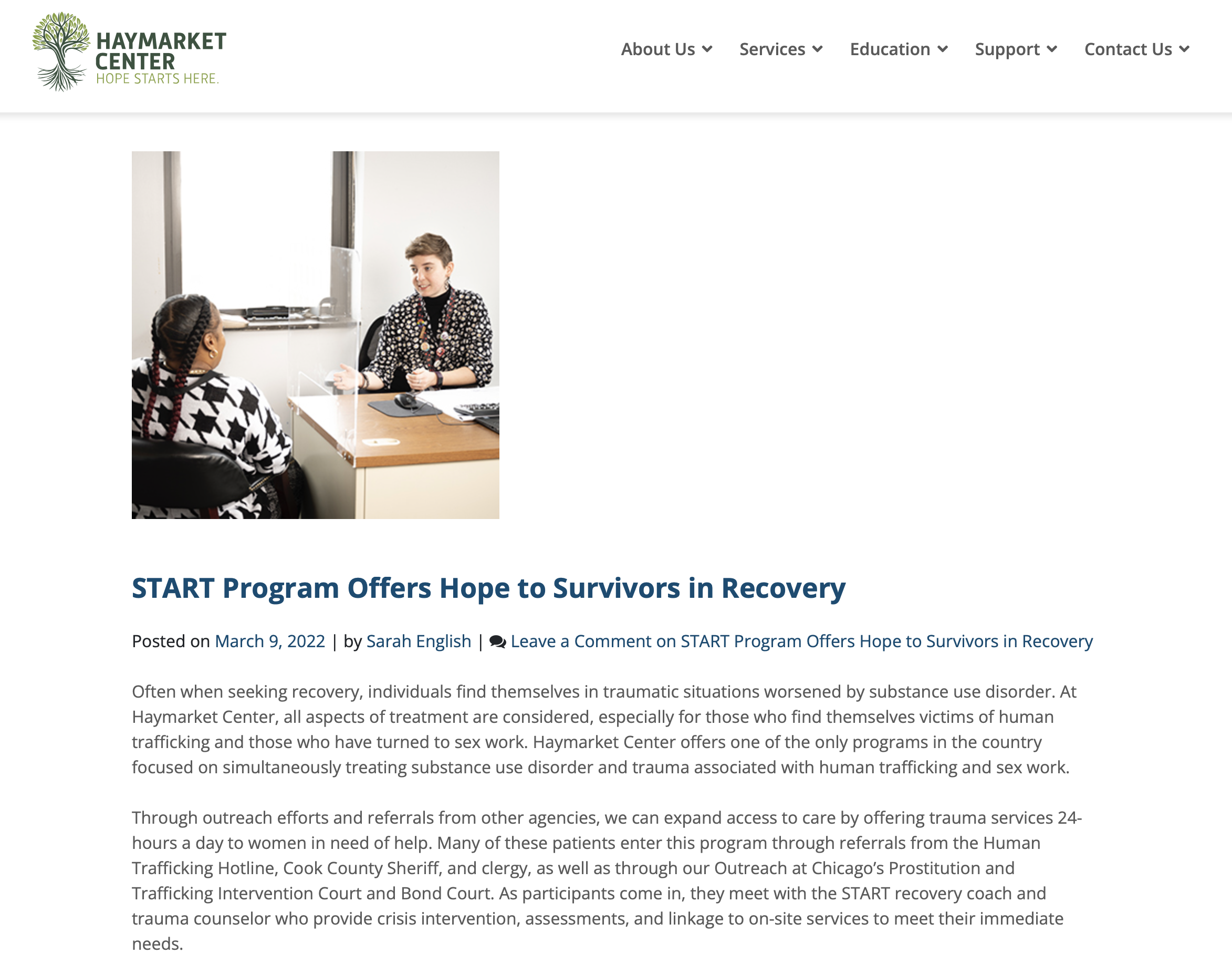 custom stock commercial photography at a treatment center