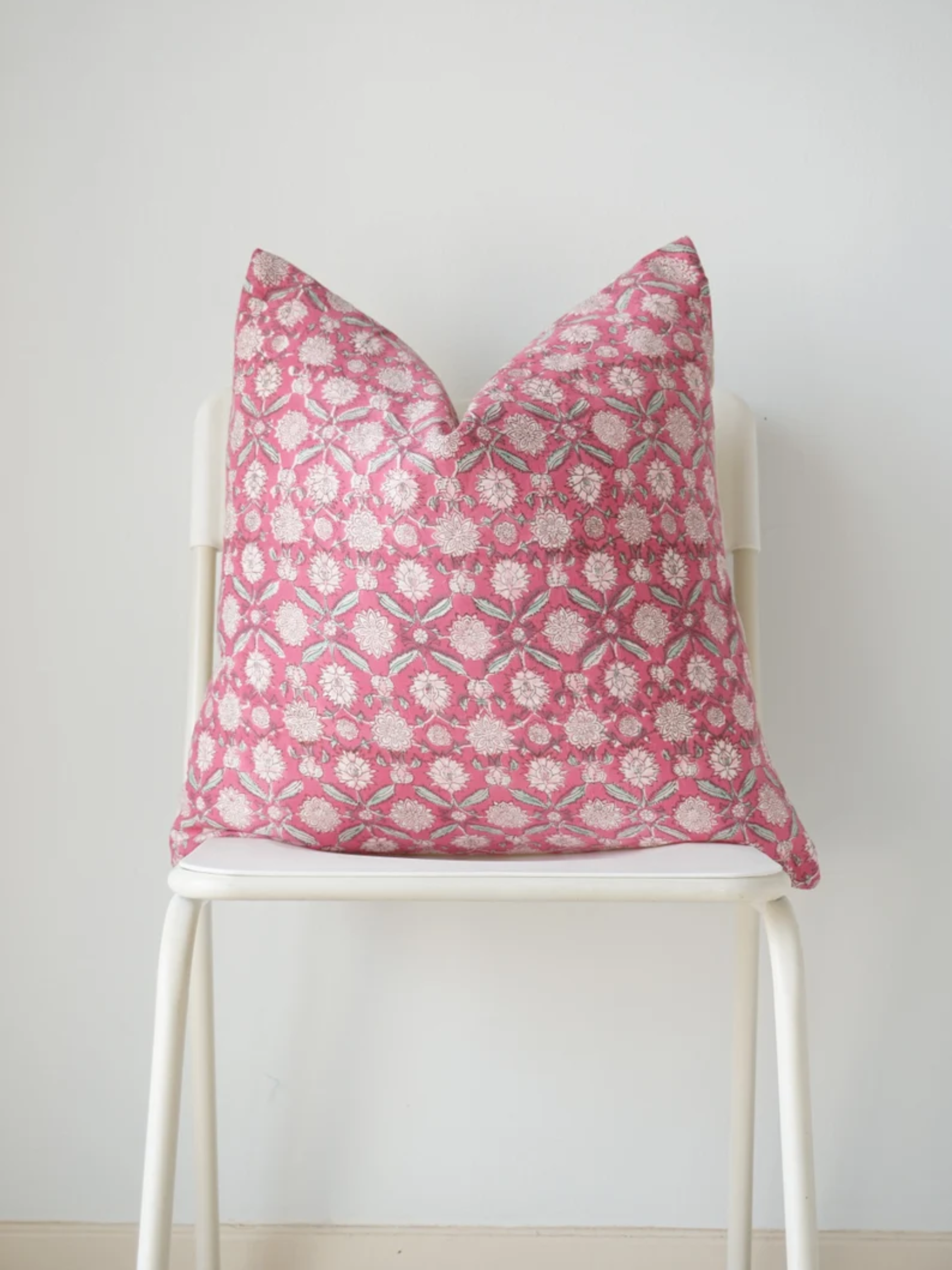 Block Print Pillow Cover