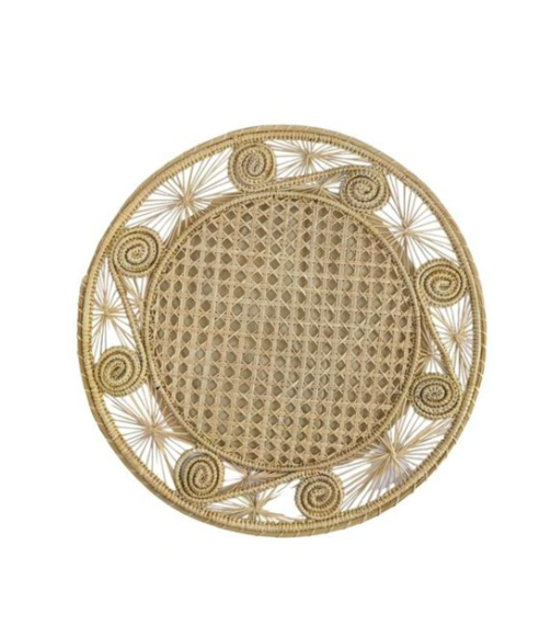 Round Woven Caracoli Iraca Placemat