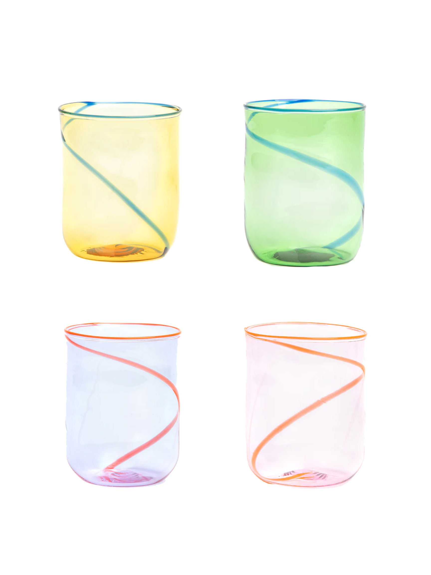 Cabana Swirl Glass, Various Colors