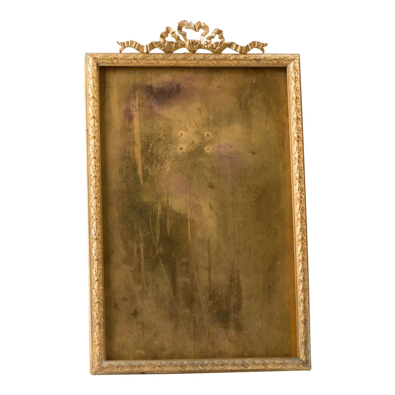 Early 20th Large Vintage Brass Picture Frame