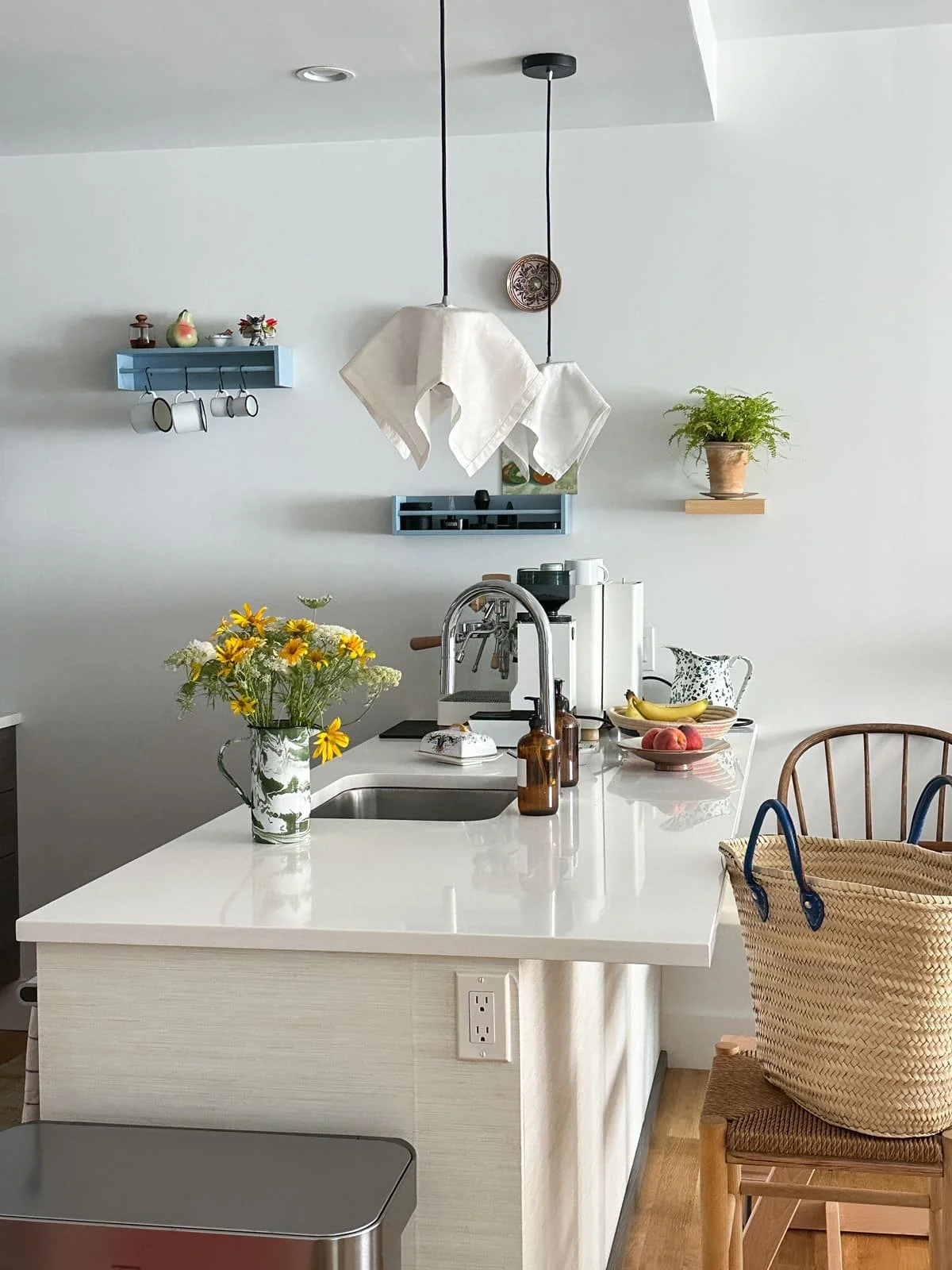 How to Make DIY Lampshades from Vintage Napkins