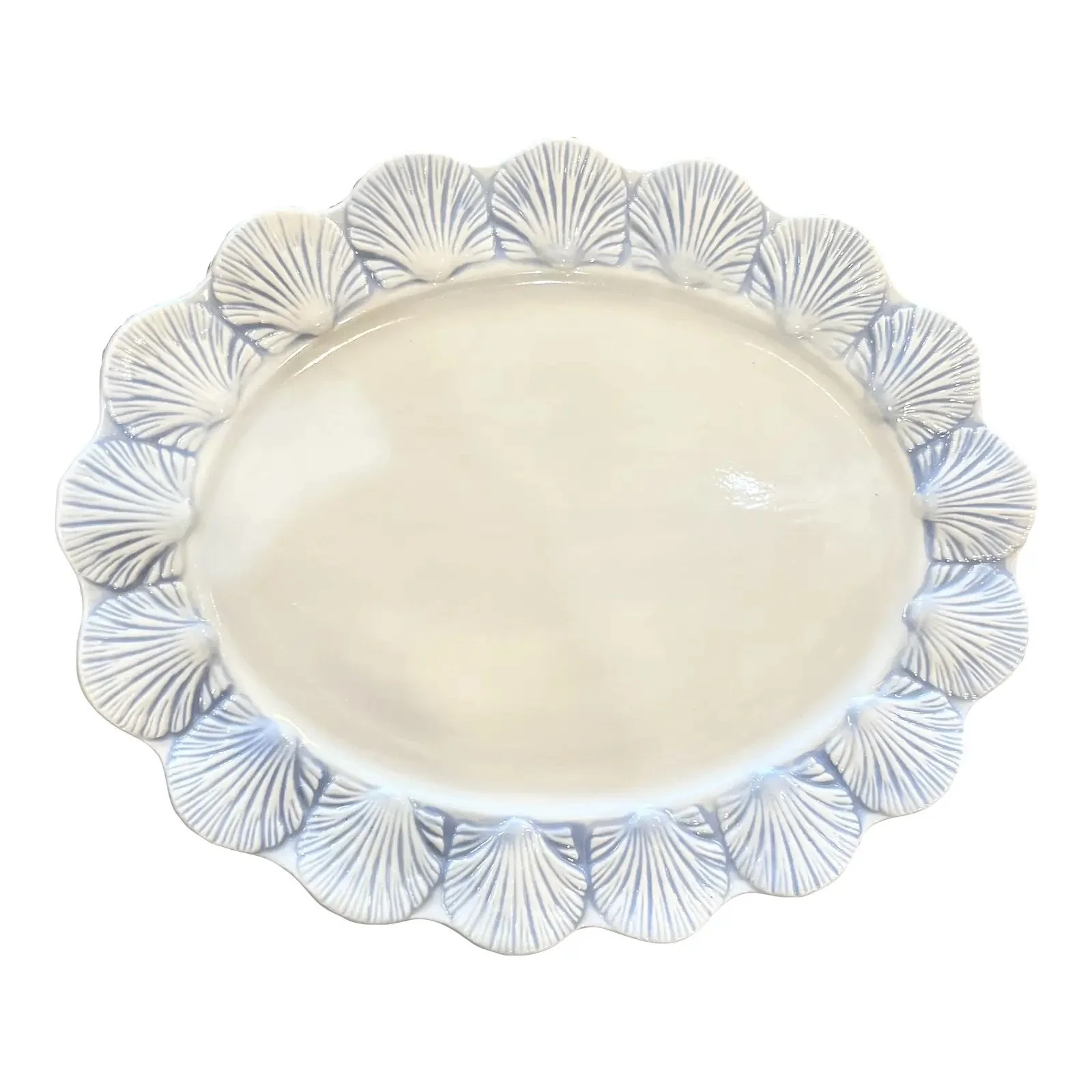 Vintage Majolica Style Shell Serving Platter Plate ($148 at Chairish)