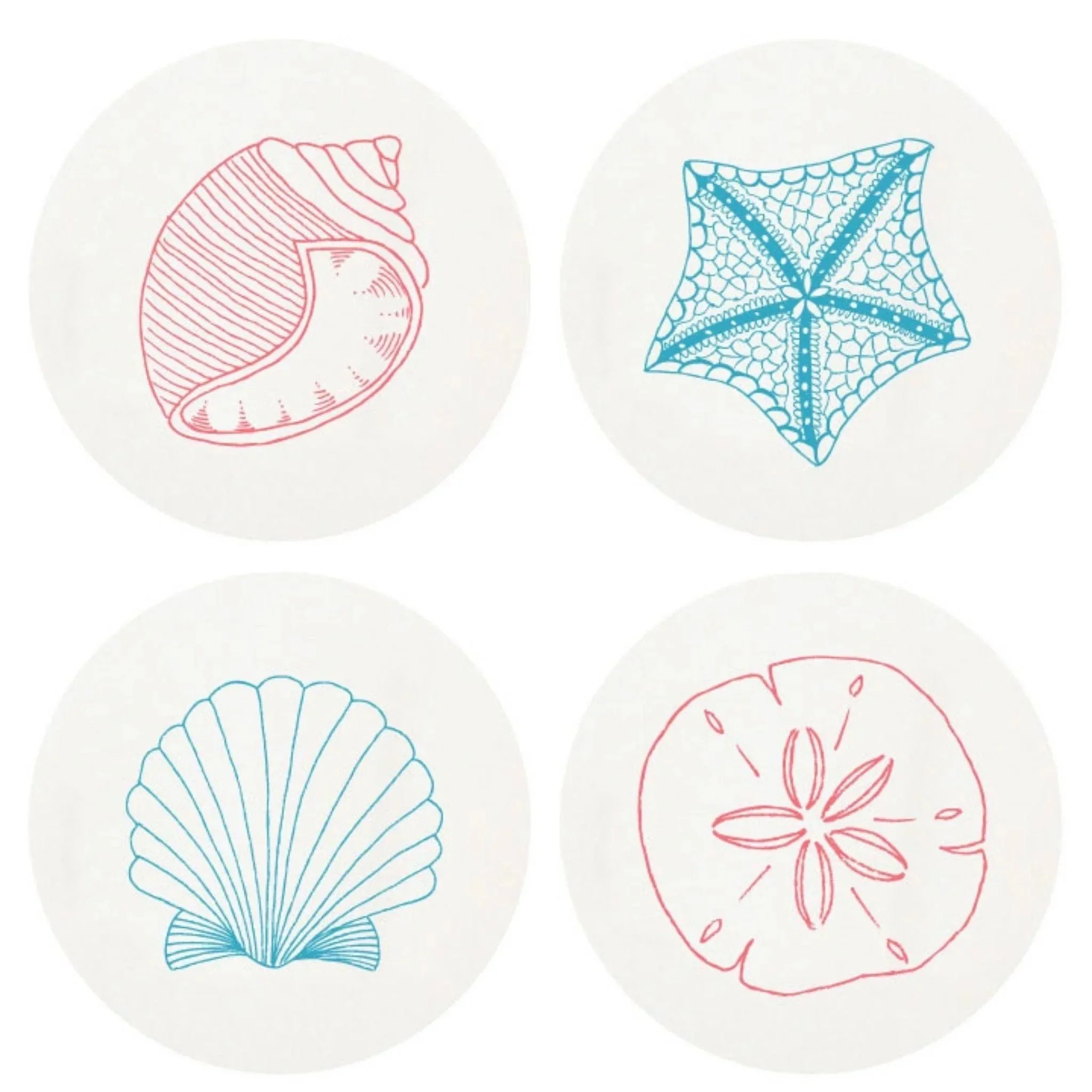 Beach Shells Letterpresses Coasters ($30 at The Well Appointed House)