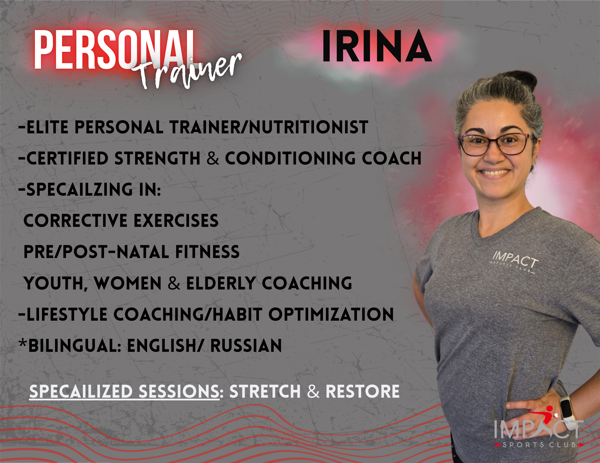 Coach Irina — Impact Sports Club
