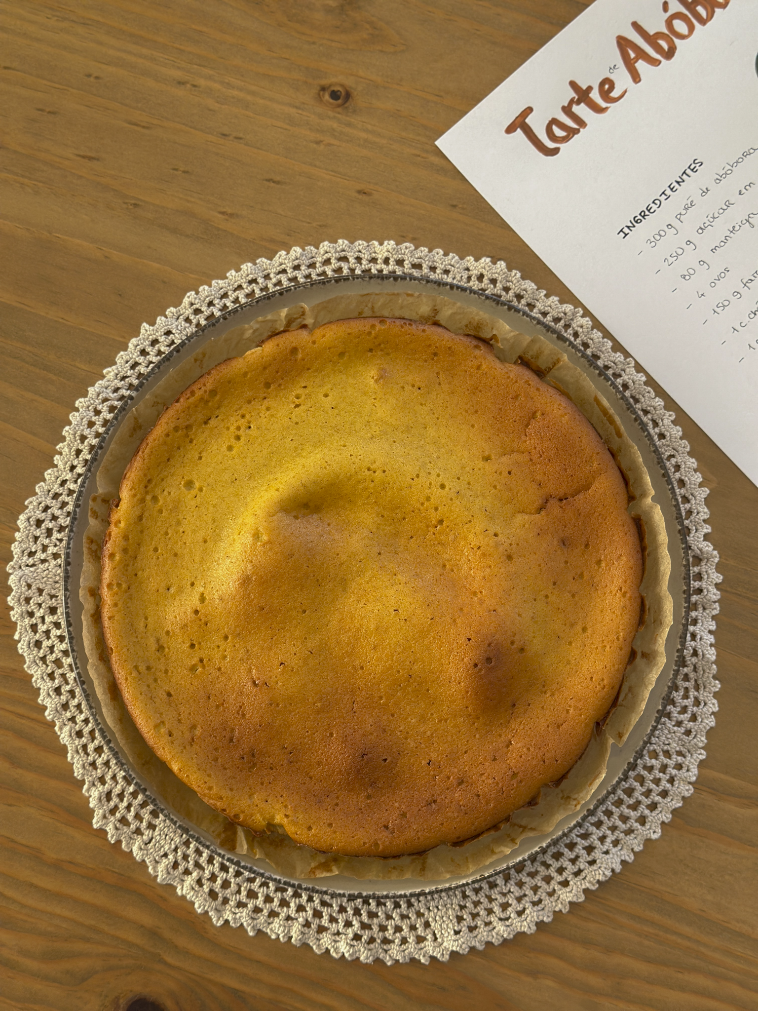 Tarte de abóbora Joana At Home