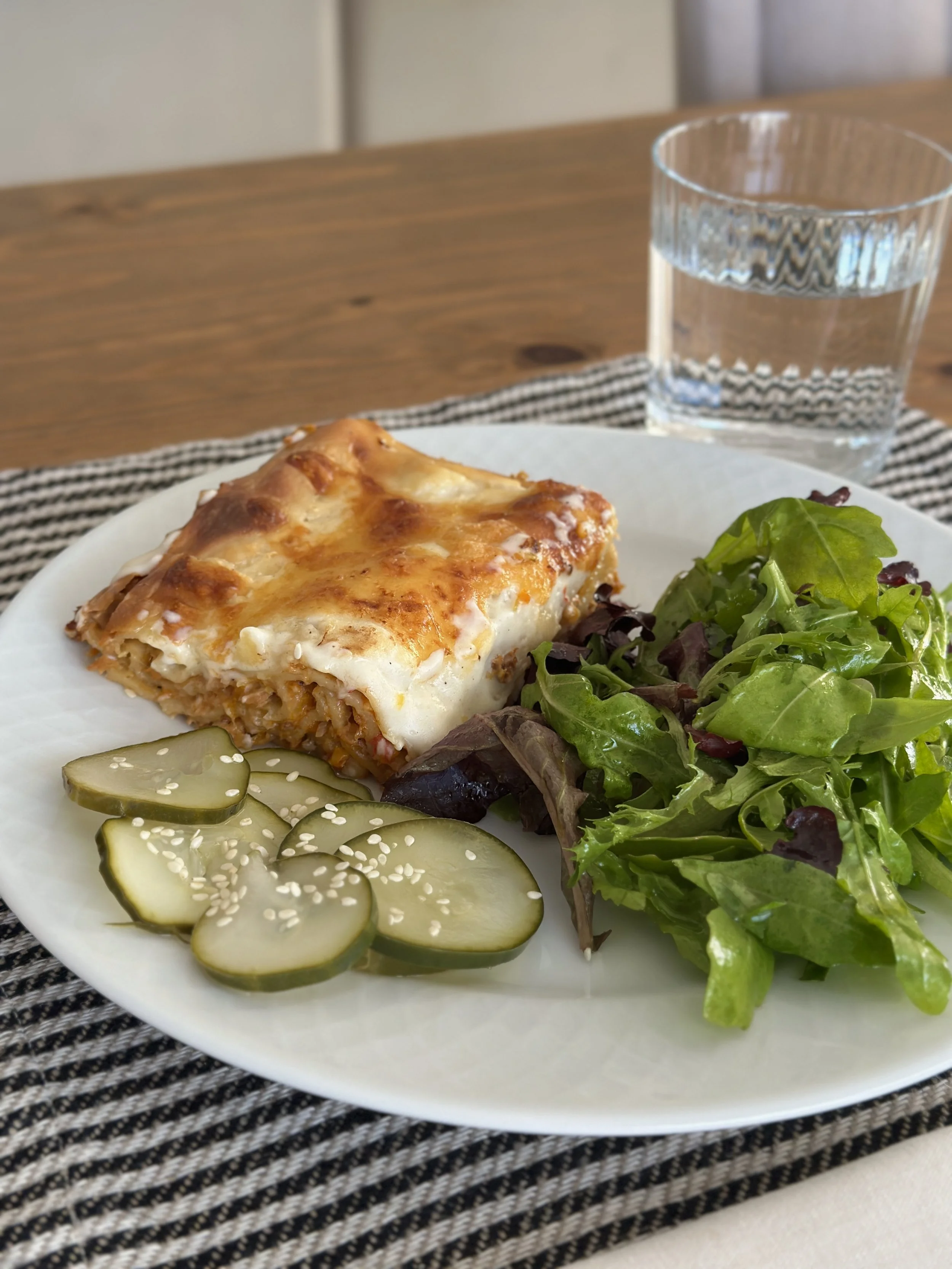 Lasanha de atum e vegetais Joana At Home