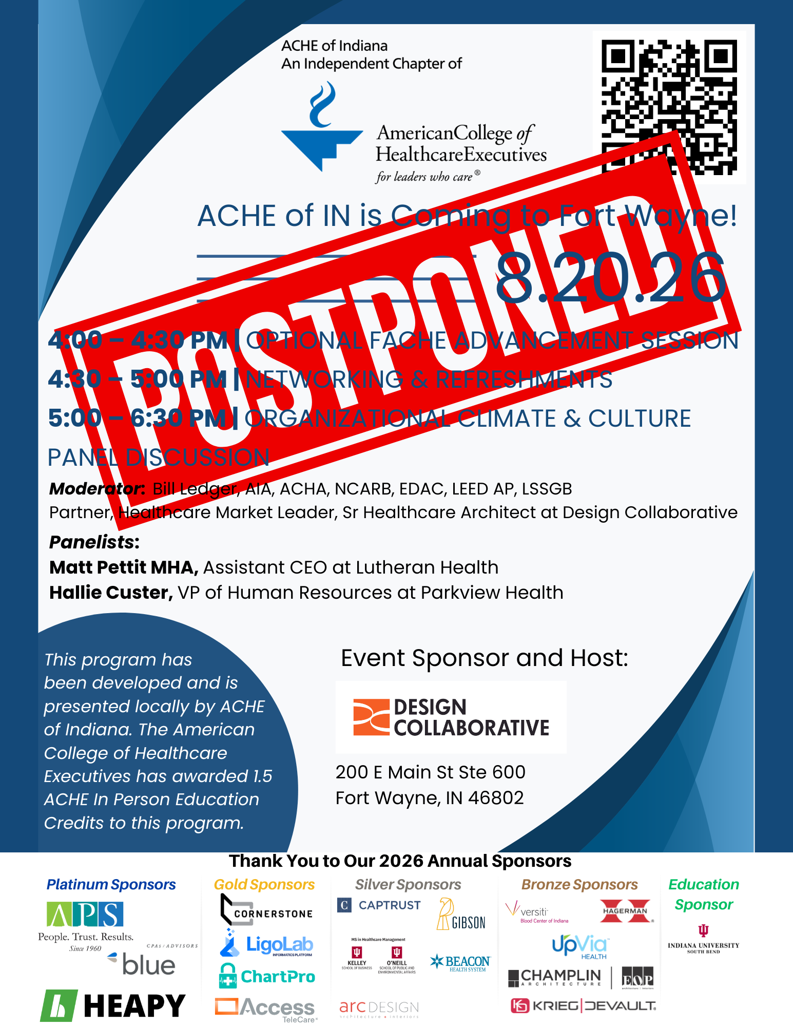 Organizational Climate and Culture Panel &amp; Advancement Information session