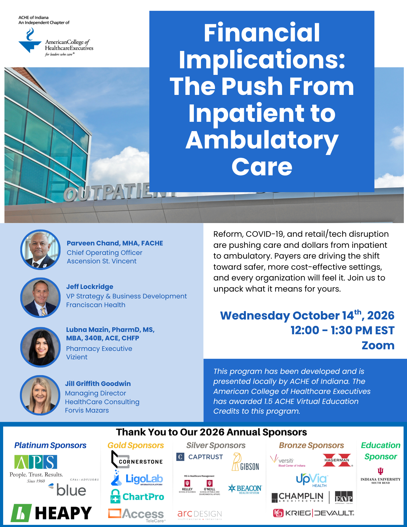 Financial Implications: The Push From Inpatient to Ambulatory Care&nbsp;