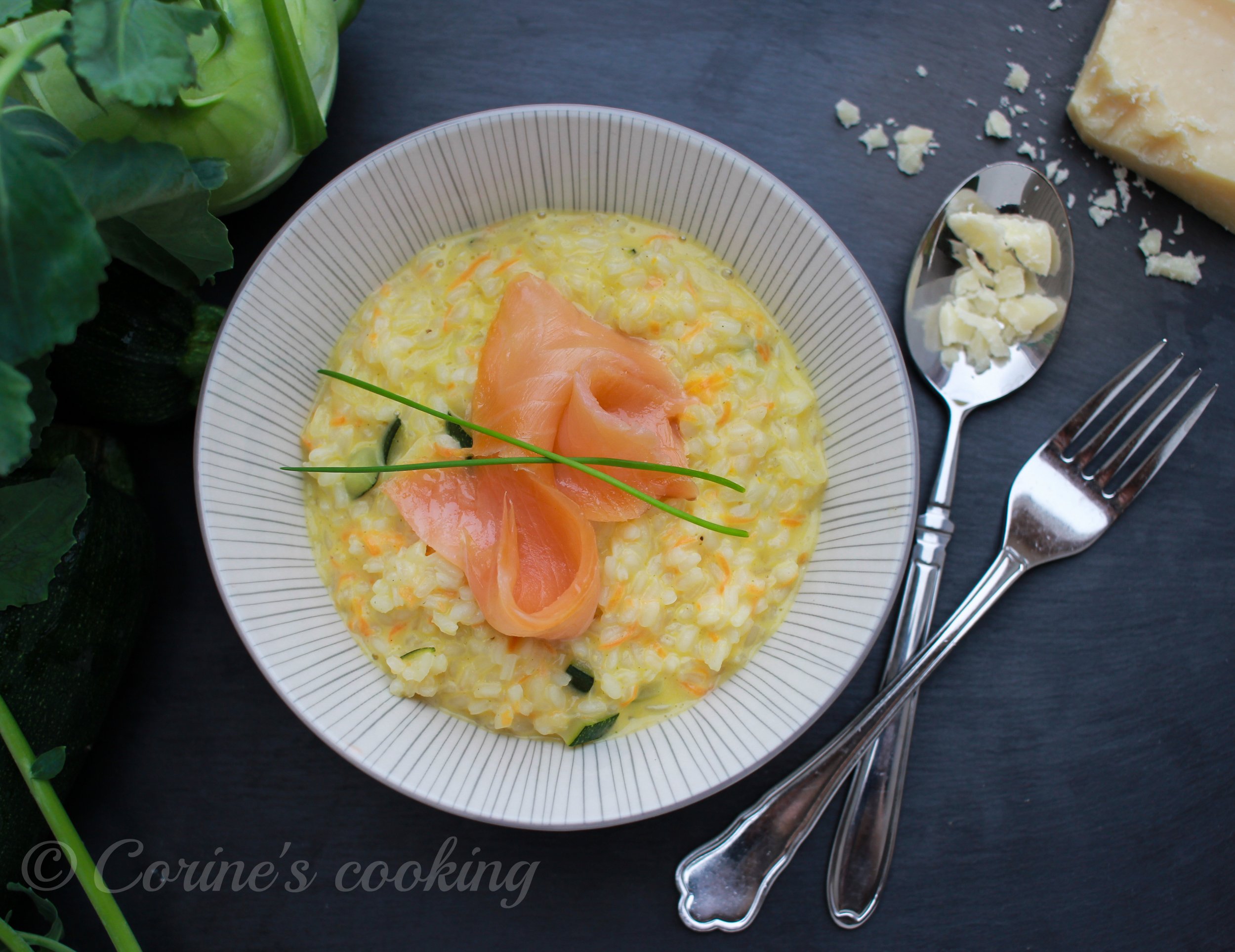 Gemüserisotto mit Lachs — Corine&amp;#39;s cooking