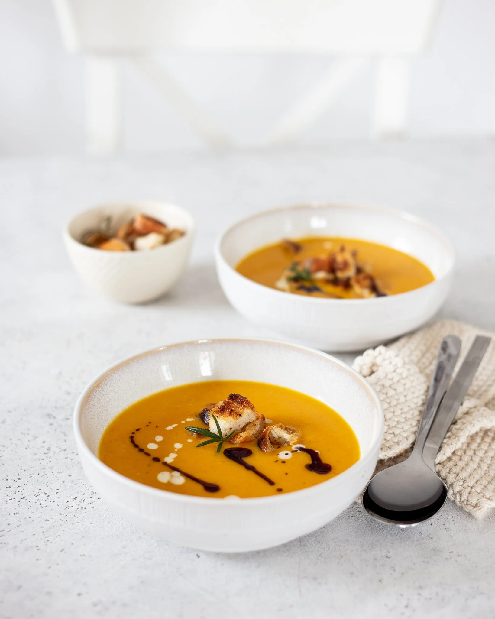 schnelle Kürbiscremesuppe