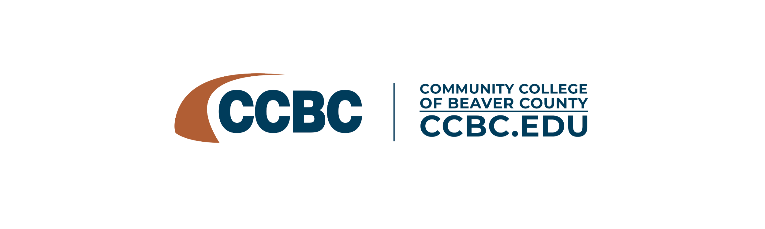 Logo of Community College of Beaver County with their website URL ccbc.edu