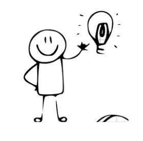 stickman with an idea