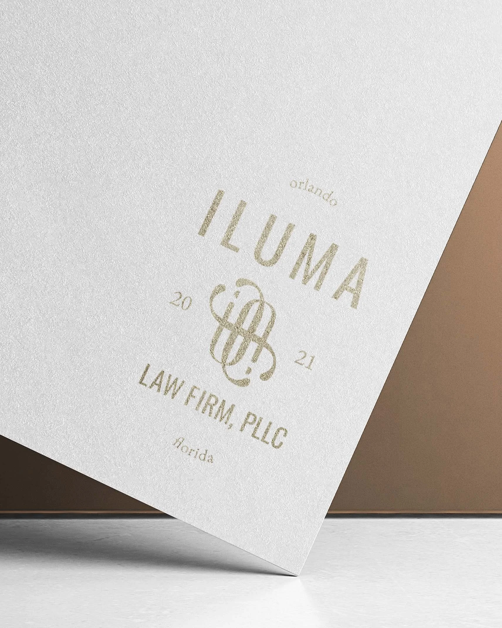 Branded letterhead for Iluma Law Firm in Orlando, Florida