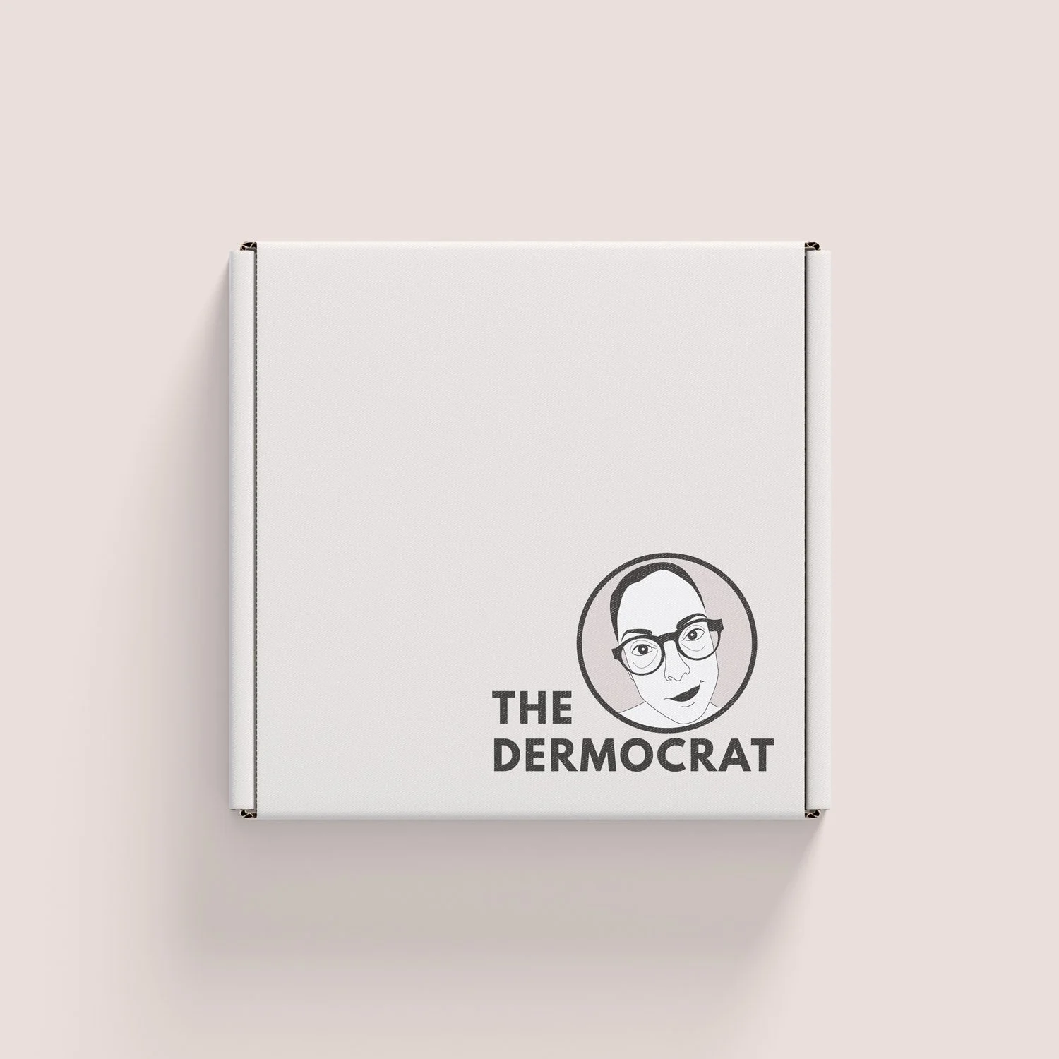 the dermocrat logo on white packaging