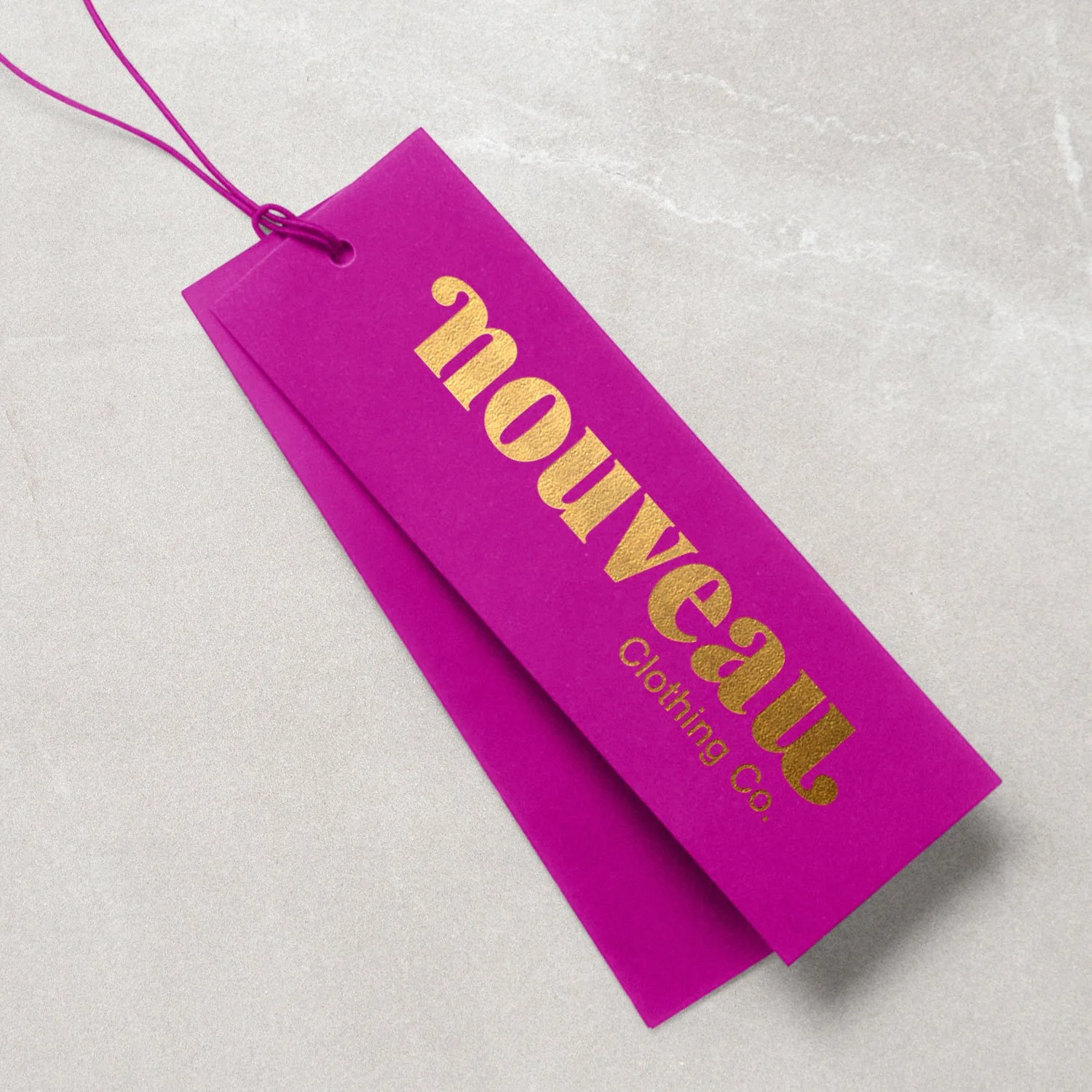 nouveau clothing tag