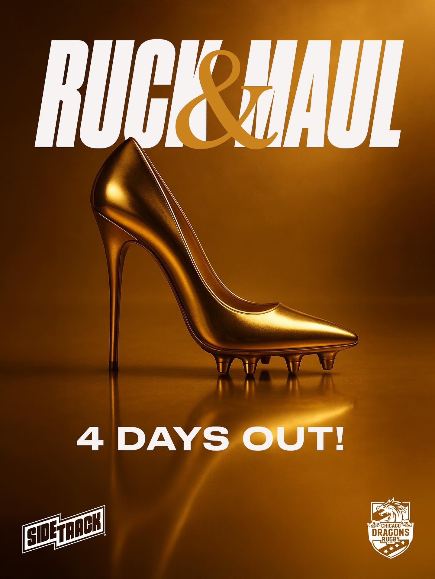 The countdown is on for our fall feast. 🍂

The Chicago Dragons are trading scrums for stilettos at Ruck &amp; Maul: Fall Ball, this Saturday at @sidetrackbar. Think county fair meets couture, with a hint of locker room aromas and a whole lot of glit