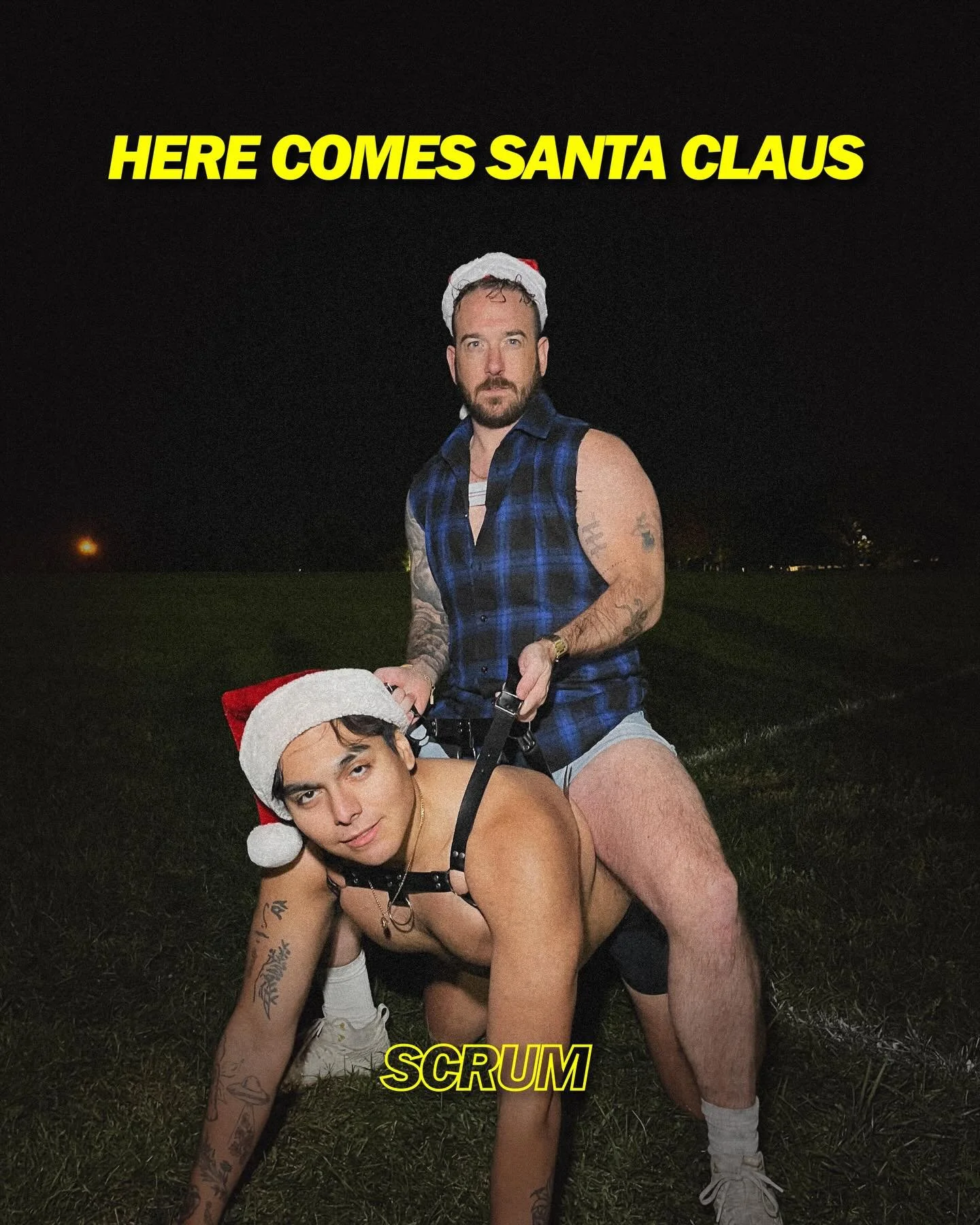 Early Bird ends tonight, so grab your ticket and stay on Santa&rsquo;s naughty list!

SCRUM hits Jackhammer on Saturday, December 13.
Ruggers on the floor, DJs in the booth, holiday gear on full display.
No jerseys required, jockstraps encouraged.

E