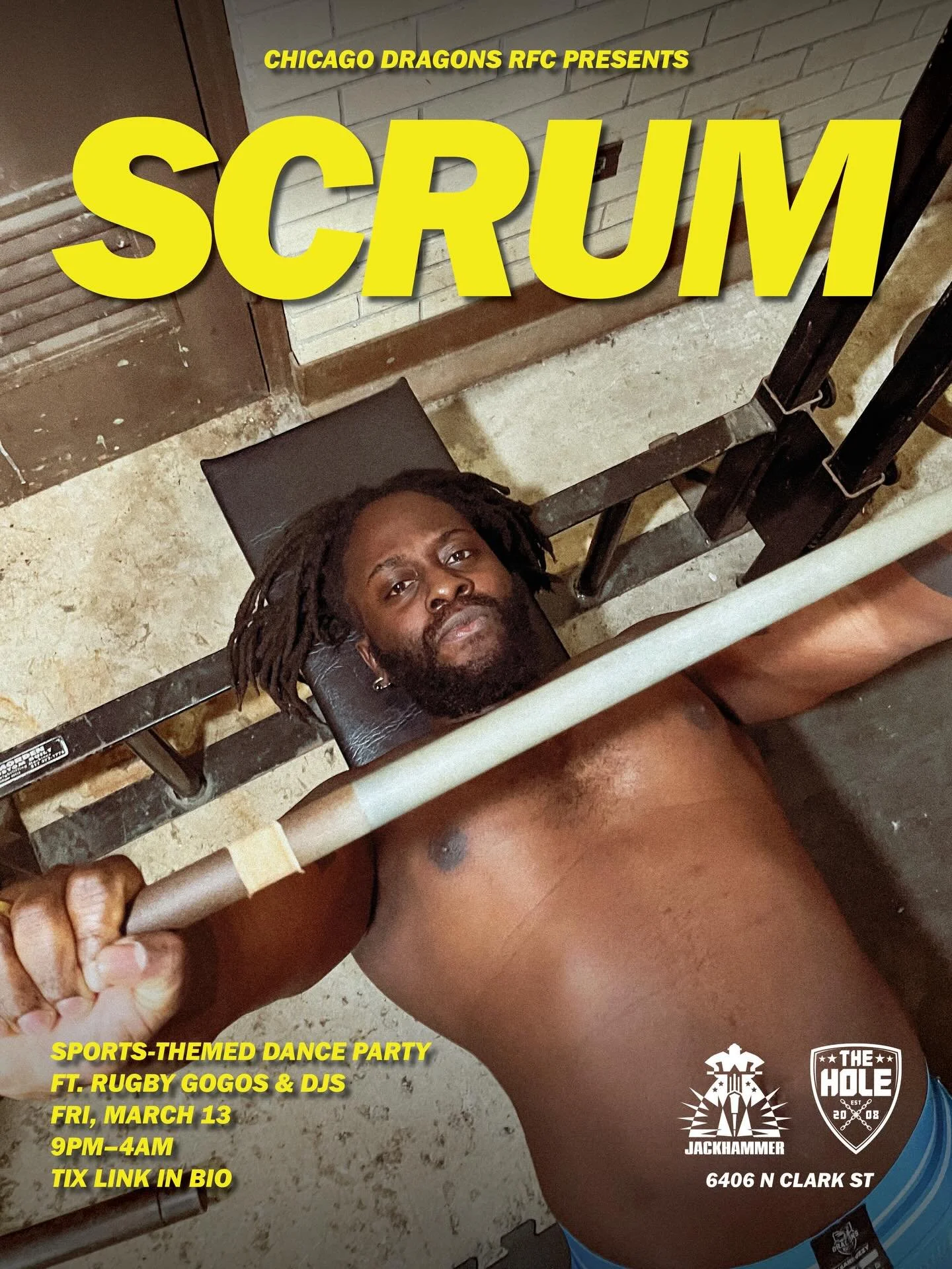The Dragons are back, and so is SCRUM. Join us at Jackhammer on Friday, March 13th from 9pm to 4am for a sports-themed dance party, so throw on your gear and get ready to sweat. We&rsquo;re taking over with rugger GoGos and DJs who will keep the ener