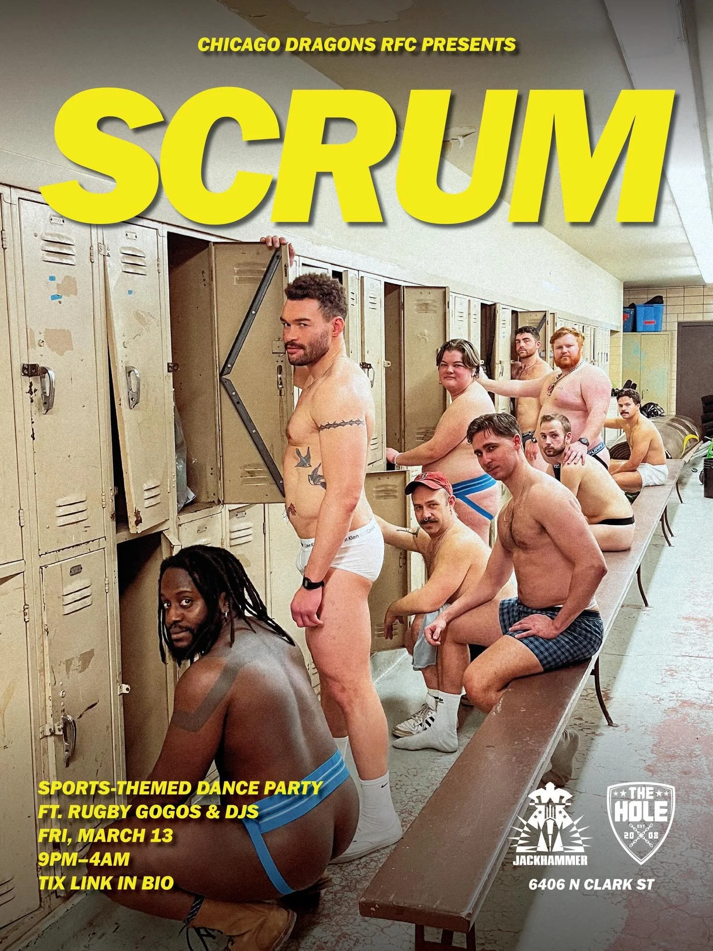SCRUM is ONE WEEK AWAY! Come get sweaty and dance with the Dragons. Rugger gogos and DJs all night, with all proceeds supporting our journey to represent Chicago at the
2026 Bingham tournament in Brisbane!

🎟️ in bio.