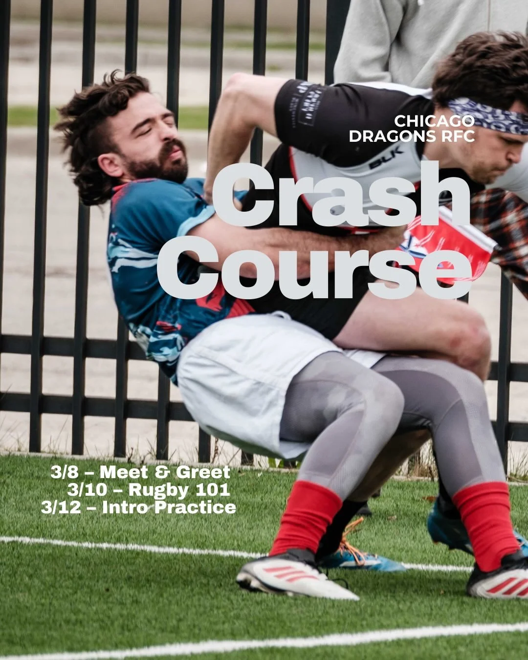 Crash Course, our intro week where you&rsquo;ll learn everything you need to unleash the rugger inside of you, starts this week!!
We&rsquo;ll kick things off with a meet and greet at Sidetrack, where you can mingle with the Dragons and get to know yo