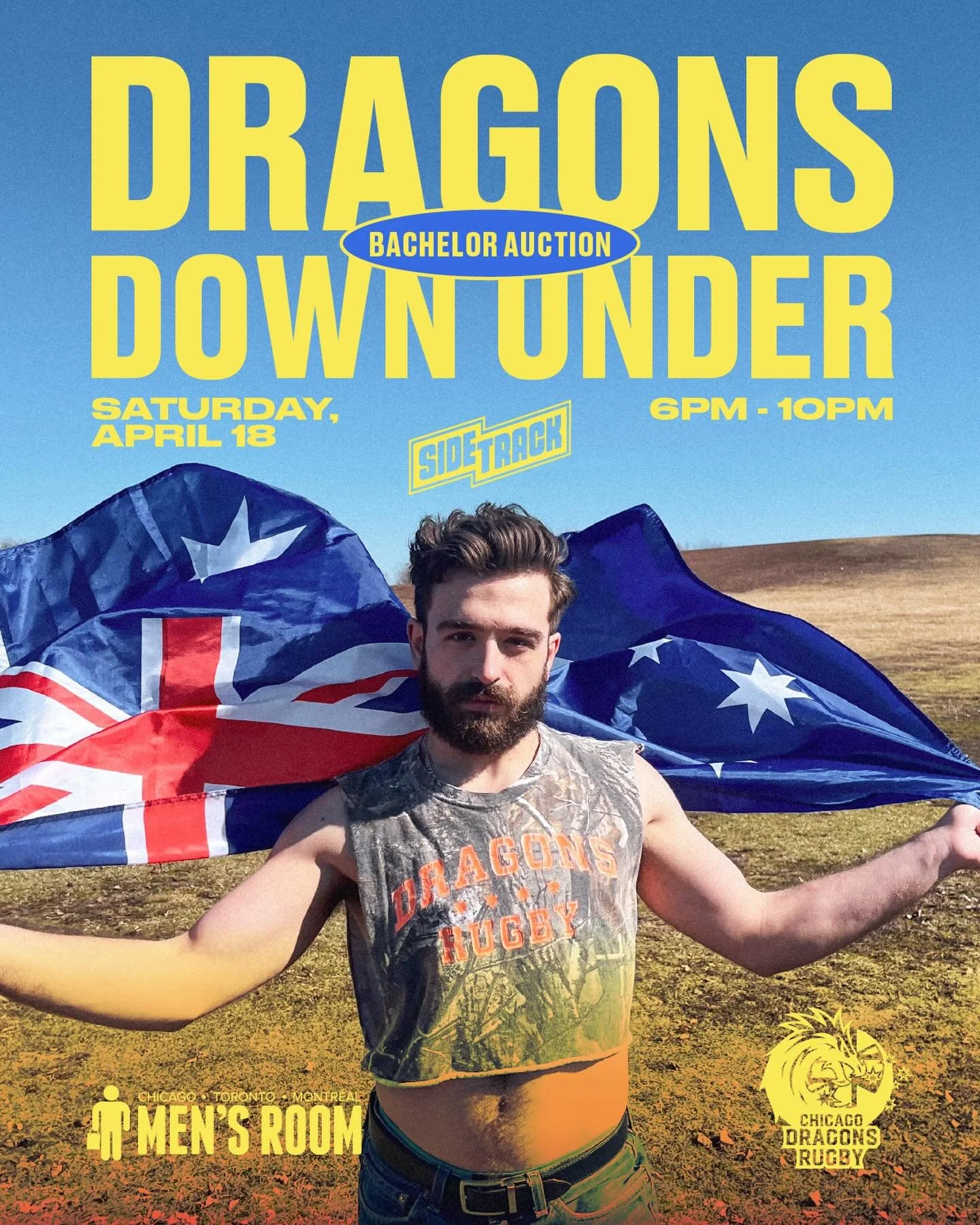 &ldquo;Oi oi&hellip; pack your bags mate, we&rsquo;re going Down Under 🇦🇺🐉

Join us for our Bachelor Auction on Saturday, April 18 at @sidetrackbar for a night of ruggers, charm, and auction packages hotter than the Aussie sun.

This year&rsquo;s 