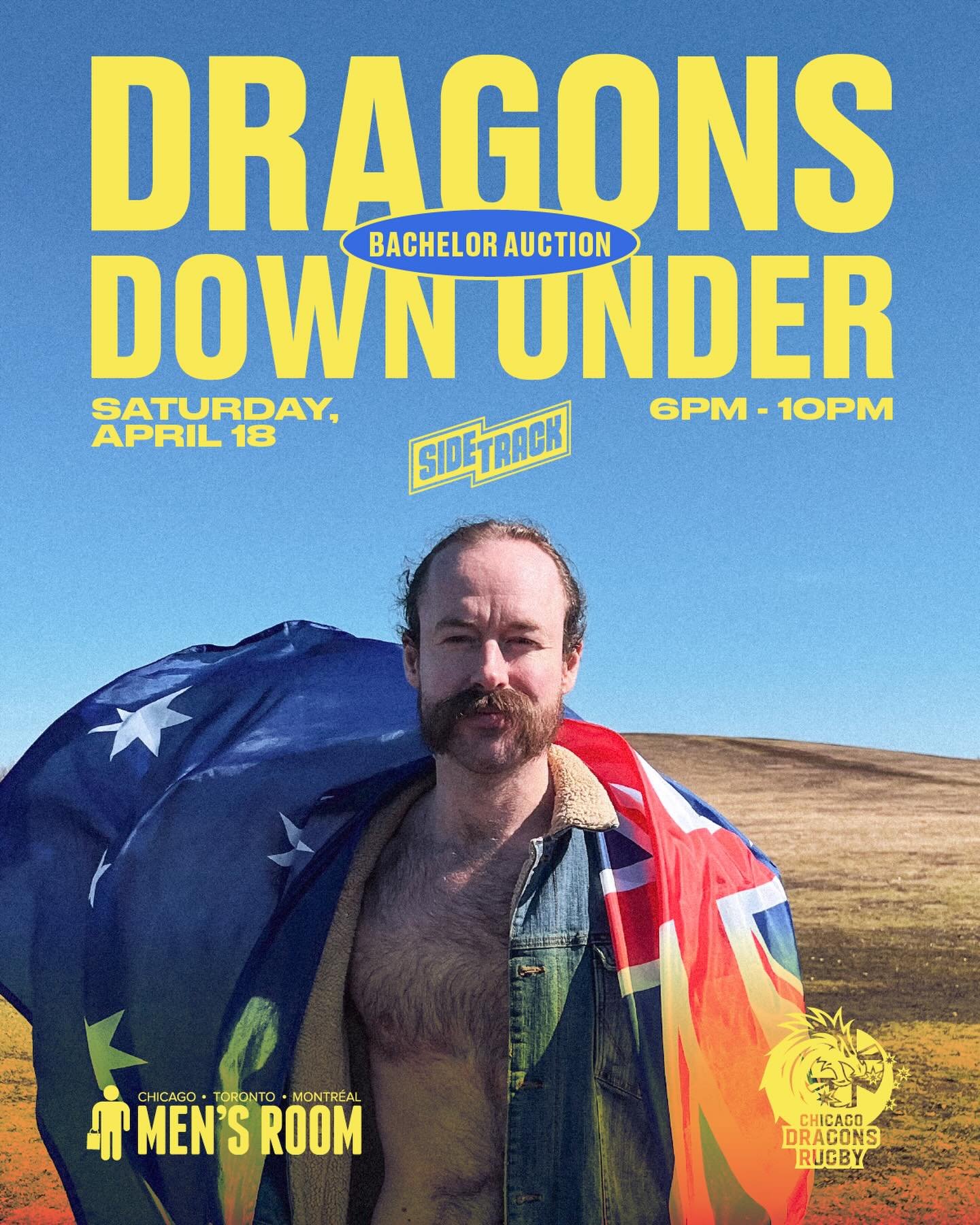 The Chicago Dragons are heading Down Under, and before we pack our bags for Brisbane, we&rsquo;re throwing one of the wildest nights of the year at @sidetrackbar.

Dragons Down Under 🐉 Our annual Bachelor Auction is back, and it&rsquo;s bigger, bold