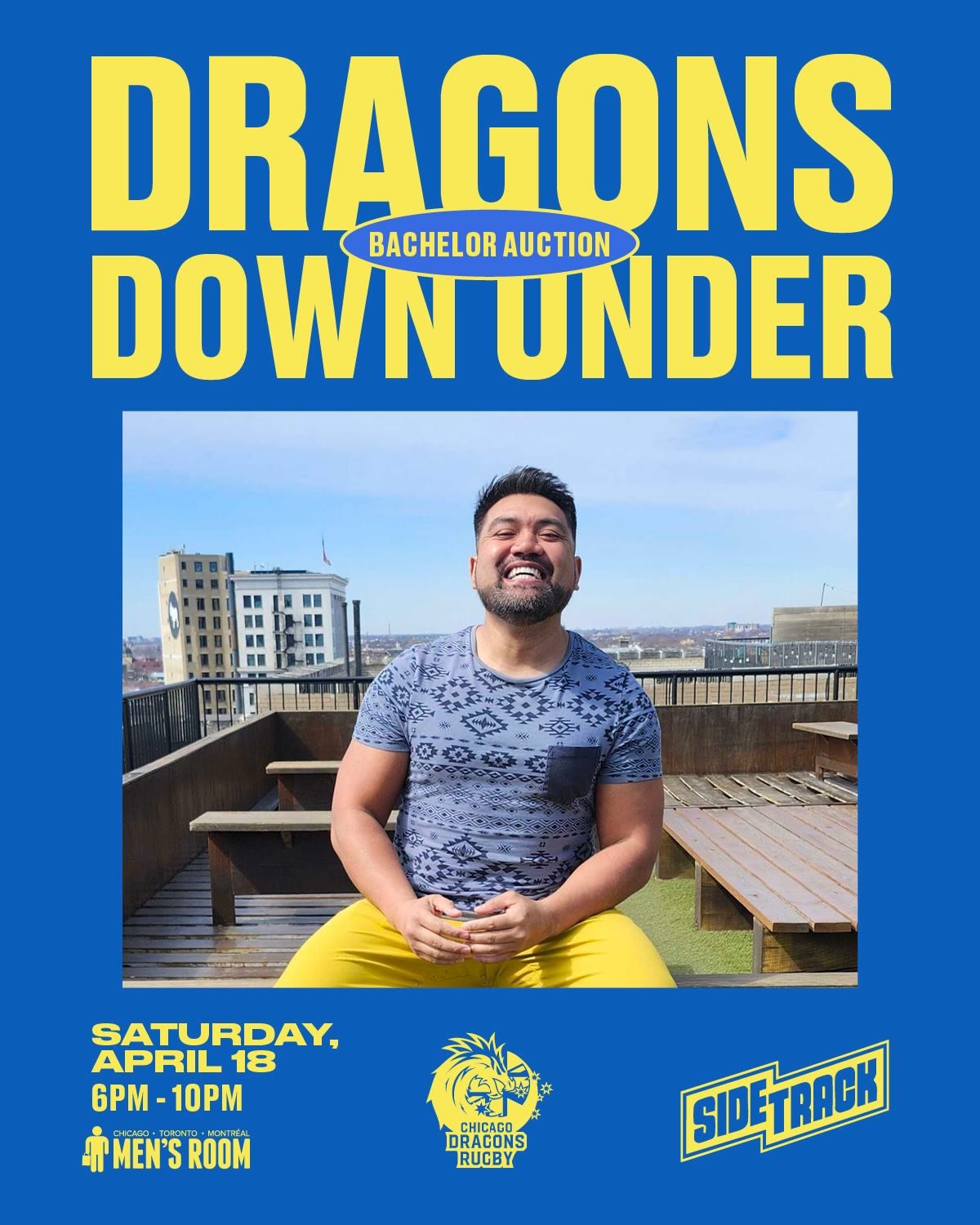 Say g&rsquo;day to your next Bachelors 🇦🇺

Papu and Colin are hitting the stage at Dragons Down Under, the annual fundraiser supporting the Chicago Dragons!

📍 Sidetrack
📅 April 18 | 6&ndash;10 PM

Dragons Down Under features hunky rugby bachelor