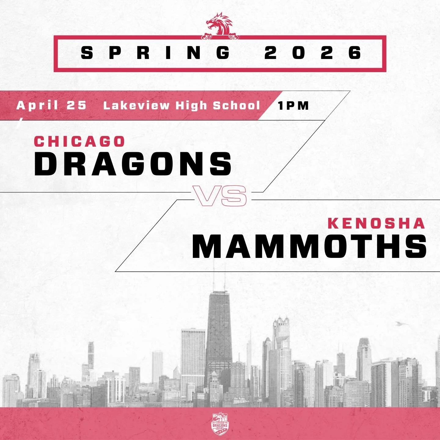 Join us this Saturday for another great day of rugby! This week we&rsquo;re facing off against the Kenosha Mammoths, guaranteed to be a great game. Kick off is at 1pm sharp, see y&rsquo;all on the pitch!