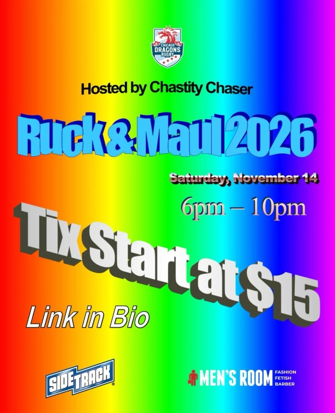 Ruck &amp; Maul is our annual drag fundraiser, where we trade our cleats for heels, our rugby kits for gowns, and take the stage to raise money in support of our mission: making rugby more diverse, welcoming, and accessible to players of all backgrou
