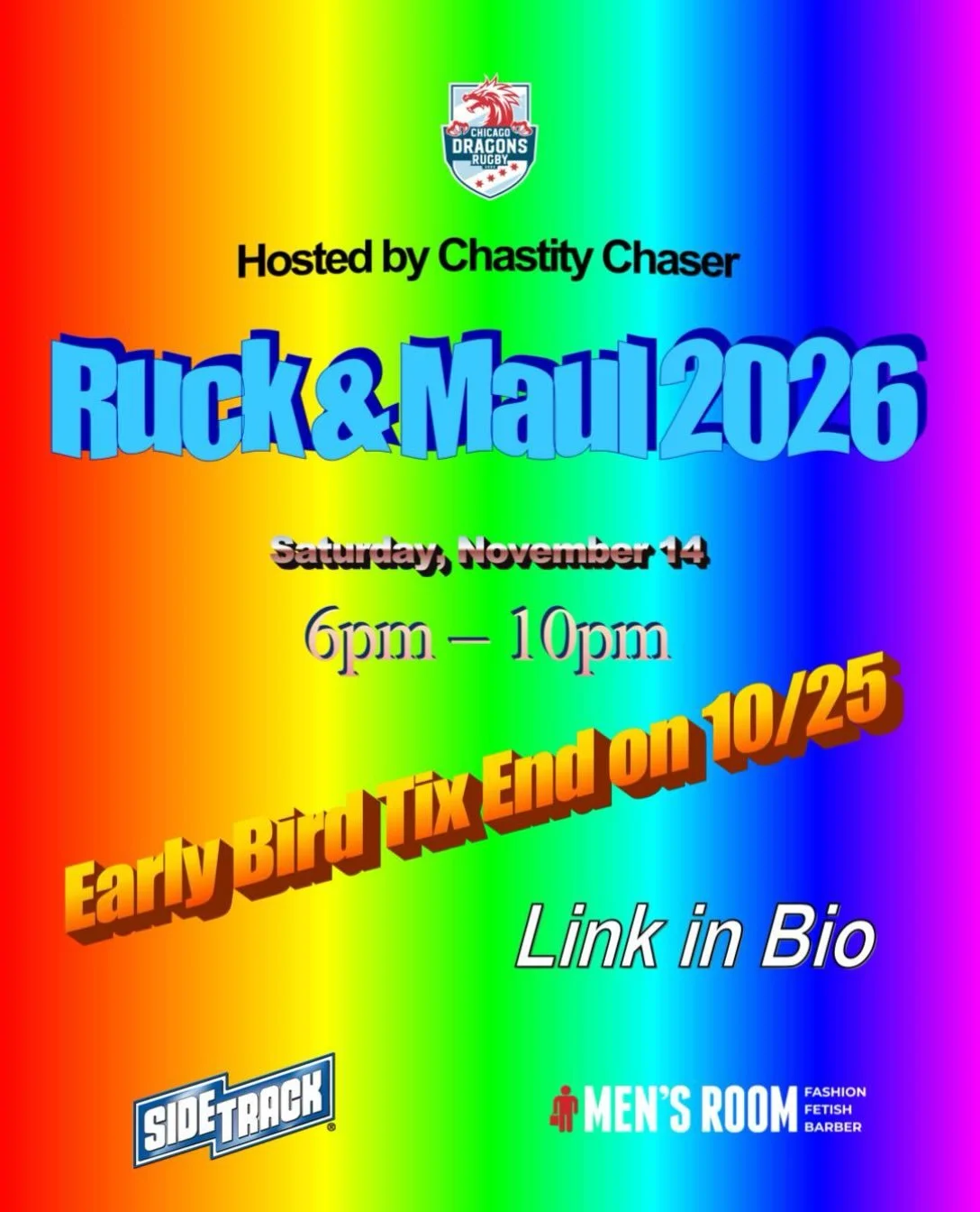 👑 EARLY BIRD TIX END ON 10/25! 👑

Sunday, October 25 is your last chance to grab early bird pricing for Ruck &amp; Maul 2026! Ticket prices will increase as we get closer to the show, so get yours now! We&rsquo;ve got a full roster of queens for y&
