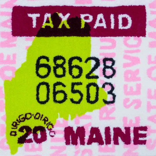Maine (tobacco) tax tufting print, small