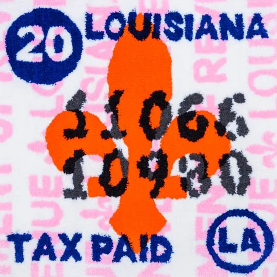 Louisiana (tobacco) tax tufting print, small
