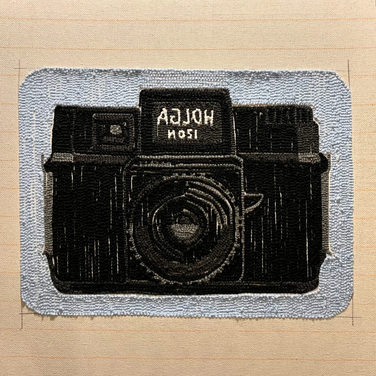 A very special custom rug for the best HALLOWEEN/HOLGA project in my intermediate darkroom class (students voted on the winner) &hellip;