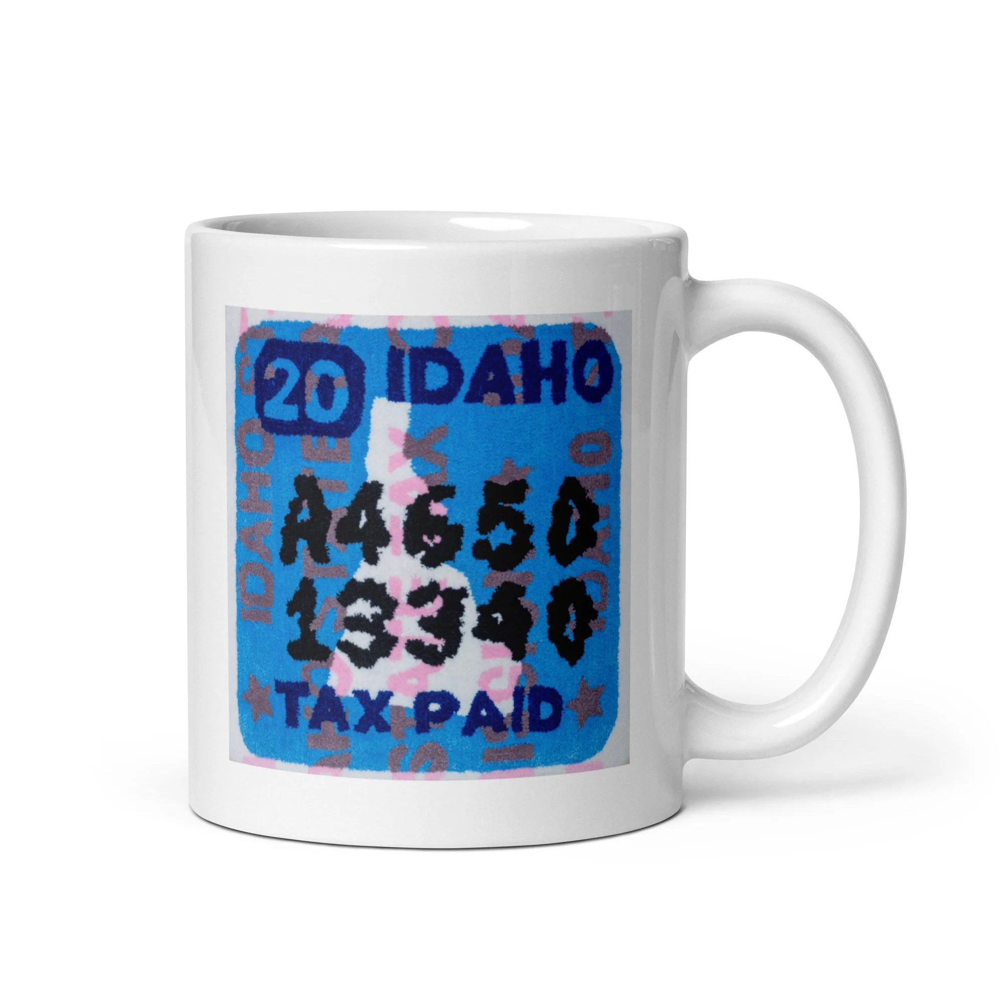 Idaho (tobacco) tax tufting mug