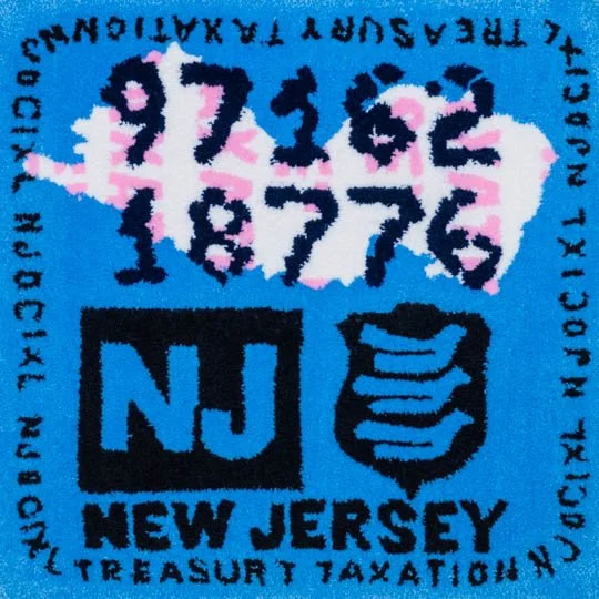 New Jersey (tobacco) tax tufting print, small
