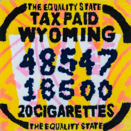Wyoming (tobacco) tax tufting print, small