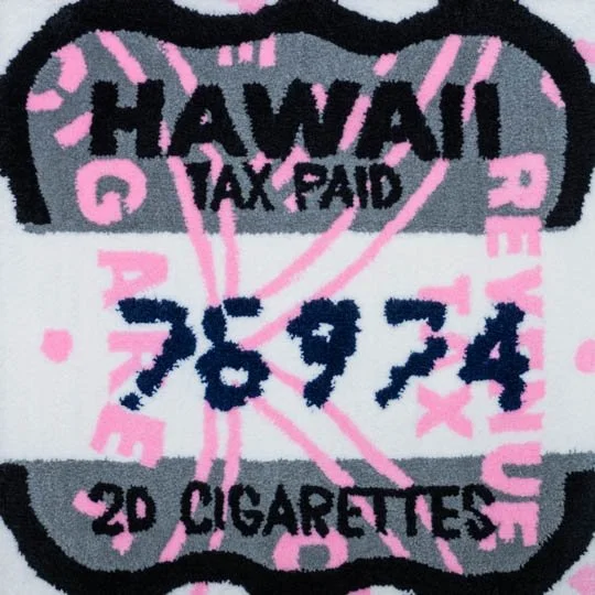 Hawaii (tobacco) tax tufting print, small