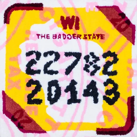 Wisconsin (tobacco) tax tufting print, small