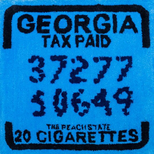 Georgia (tobacco) tax tufting print, small