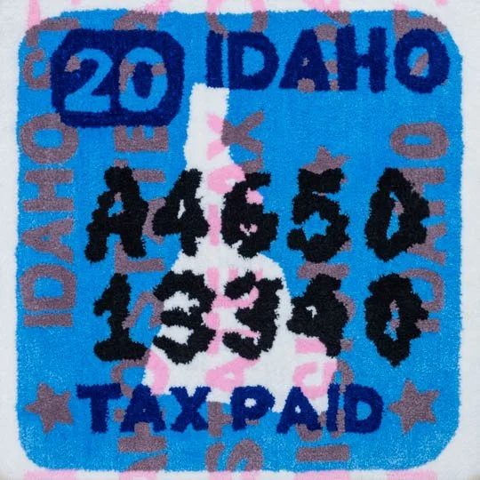 Idaho (tobacco) tax tufting print, small