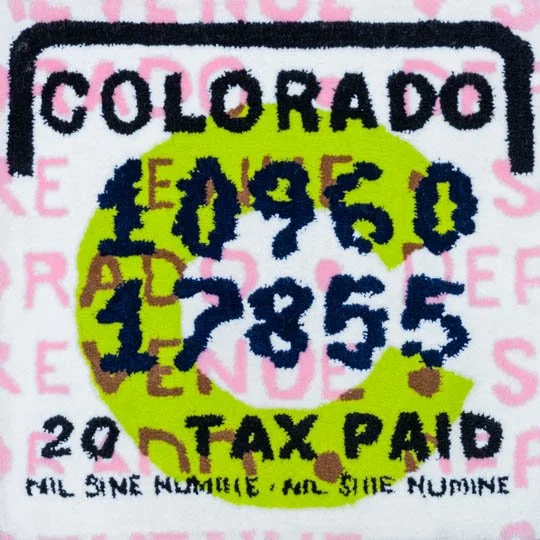 Colorado (tobacco) tax tufting print, small