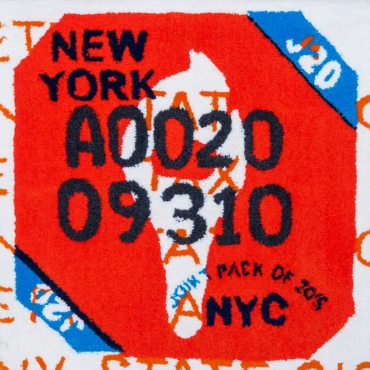 New York (tobacco) tax tufting print, small