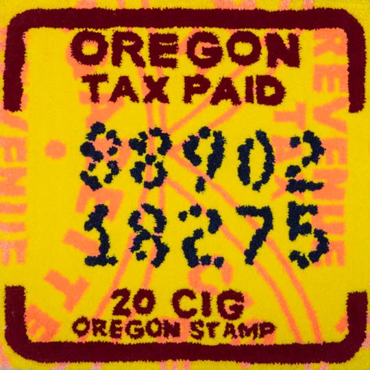 Oregon (tobacco) tax tufting print, small