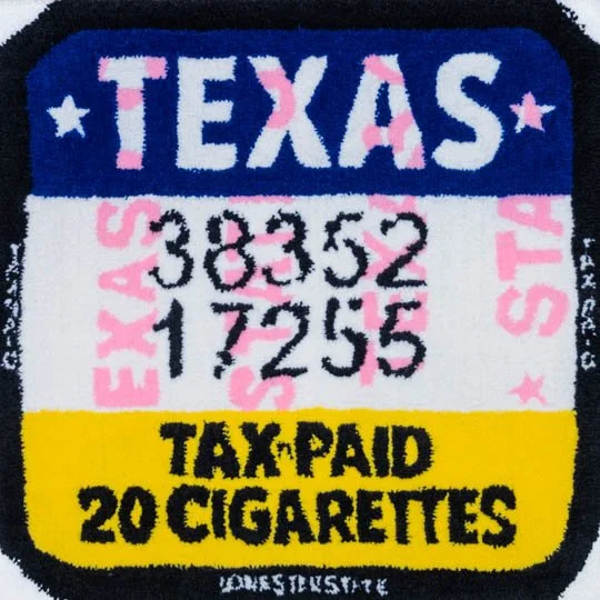 Texas (tobacco) tax tufting print, small