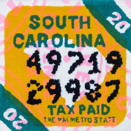 South Carolina (tobacco) tax tufting print, small