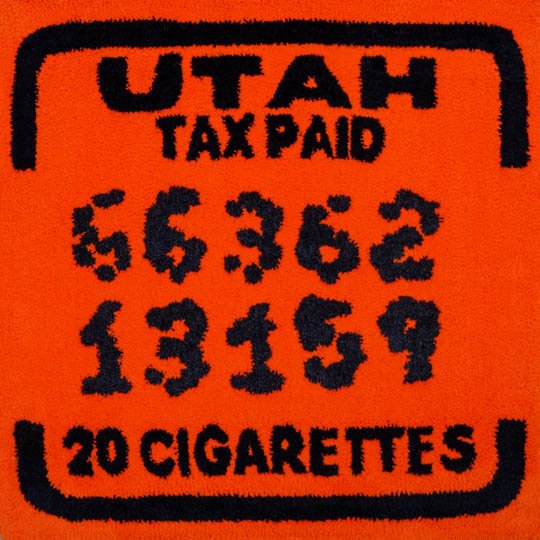 Utah (tobacco) tax tufting print, small