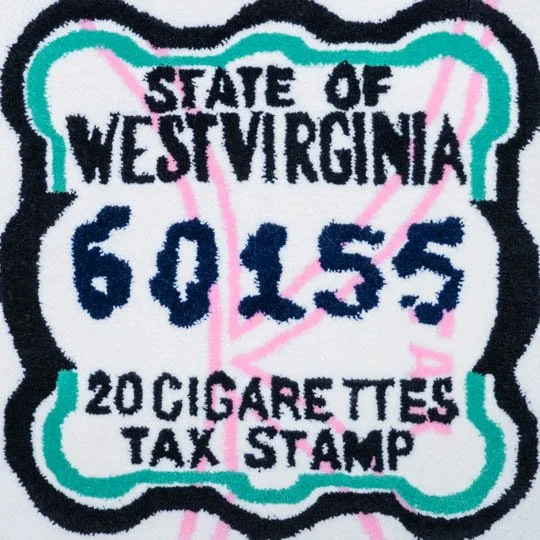 West Virginia (tobacco) tax tufting print, small