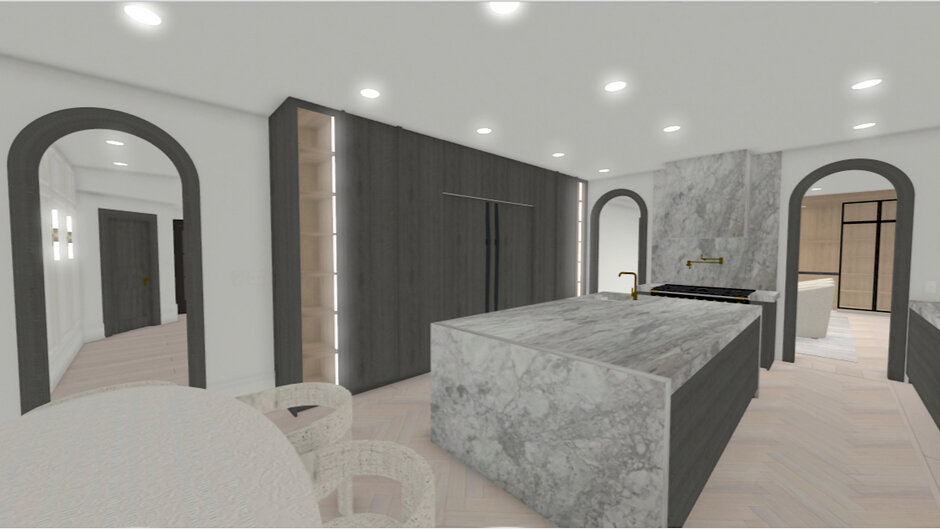 Rendering to reality!​​​​​​​​​ 

We know the importance of being able to visualize a space before it actually comes to life, which is why we love being able to create these renderings for our clients and those we work with! This kitchen was in need o