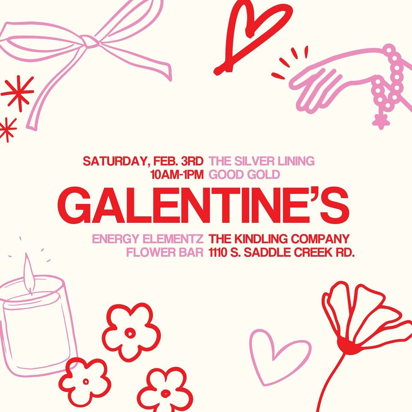 HEY GIRL HEY! 🥰💌🌹🫶 Let&rsquo;s celebrate our Galentines!

We&rsquo;ve got so much fun happening at the shop this Saturday! 10AM-1PM we have all the fixin&rsquo;s for the perfect Galentine (or Valentine) gift - custom jewelry, custom candles, and 